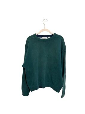 VINTAGE Britches Men’s Warthog Crewneck Sweater in Teal Green - Size Large